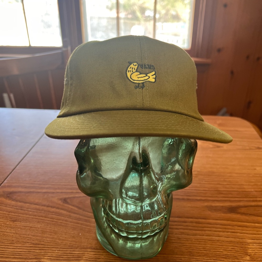 Vans Olive Cap with Yellow Bird Embroidery